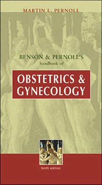 Imagen de portada: Benson & Pernoll's Handbook of Obstetrics & Gynecology 10th edition 9780071356084