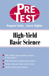 Cover image: PreTest High-Yield Basic Science 1st edition 9780071386302