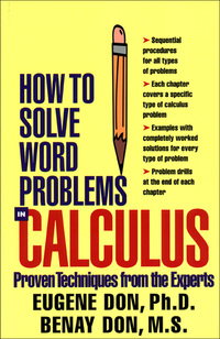 Cover image: How to Solve Word Problems in Calculus 1st edition 9780071358972