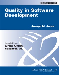 Cover image: Juran's Quality Handbook 5th edition 9780070340039