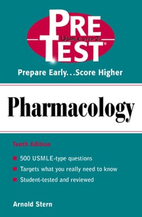 Imagen de portada: Pharmacology: PreTest Self-Assessment and Review 10th edition 9780071367042