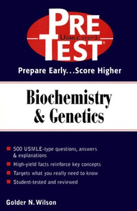 Cover image: Biochemistry & Genetics: PreTest Self-Assessment & Review 1st edition 9780071375788