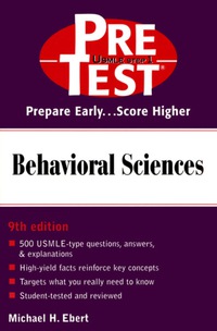 Imagen de portada: Behavioral Sciences: PreTest Self-Assessment and Review 9th edition 9780071374705