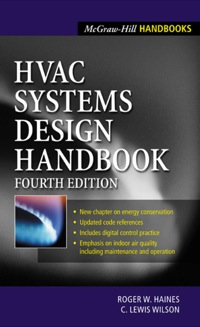 Cover image: HVAC Systems Design Handbook 4th edition 9780071395861