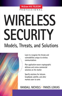 Cover image: Wireless Security: Models, Threats, and Solutions 1st edition 9780071380386