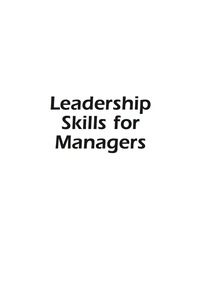 Cover image: Leadership Skills for Managers 1st edition 9780071364300