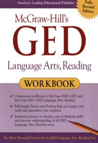 Cover image: McGraw-Hill's GED Language Arts, Reading Workbook 1st edition 9780071407113