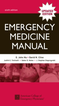 Cover image: Emergency Medicine Manual 6th edition 9780071410250