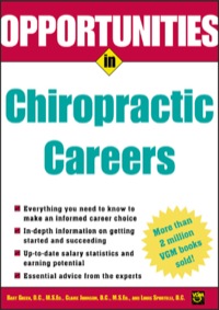 Cover image: Opportunities in Chiropractic Careers 1st edition 9780071411646