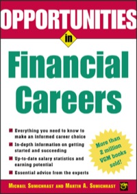 Cover image: Opportunities in Financial Careers 1st edition 9780071411684
