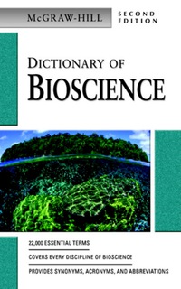 表紙画像: Dictionary of Bioscience 2nd edition 9780071410434