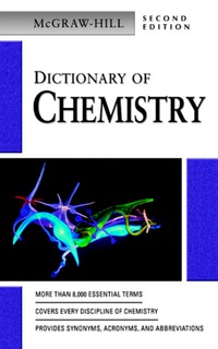 صورة الغلاف: Dictionary of Chemistry 2nd edition 9780071410465