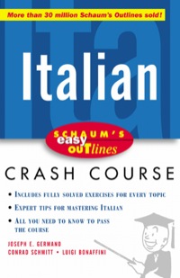 Cover image: Schaum's Easy Outline of Italian 1st edition 9780071422444