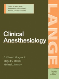 Cover image: Clinical Anesthesiology 4th edition 9780071423588