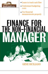 Imagen de portada: Finance for Non-Financial Managers 1st edition 9780071413770