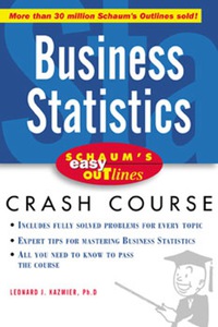 صورة الغلاف: Schaum's Easy Outline of Busines Statistics 1st edition 9780071398763