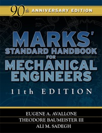 Cover image: Marks' Standard Handbook for Mechanical Engineers 11th edition 9780071428675