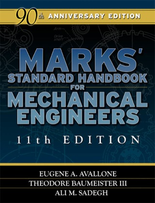 Cover image: Marks' Standard Handbook for Mechanical Engineers 11th edition 9780071428675
