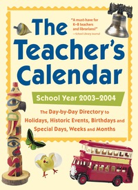 Cover image: The Teacher's Calendar, School Year 2003-2004 1st edition 9780071412315