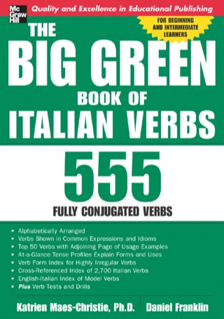 Cover image: The Big Green Book of Italian Verbs 1st edition 9780071431217