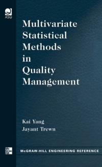 Cover image: Multivariate Statistical Methods in Quality Management 1st edition 9780071432085