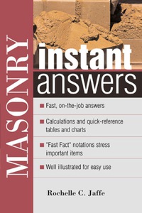 Cover image: Masonry Instant Answers 1st edition 9780071395151