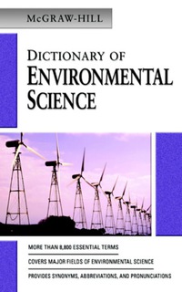 Cover image: MCGRAW-HILL DICTIONARY OF ENVIRONMENTAL SCIENCE & TECHNOLOGY 1st edition 9780071421775