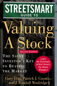 Cover image: Streetsmart Guide to Valuing a Stock 2nd edition 9780071416665