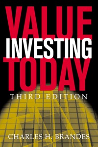 Cover image: Value Investing Today 3rd edition 9780071417389