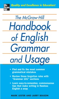 Cover image: The McGraw-Hill Handbook of English Grammar and Usage 1st edition 9780071441339
