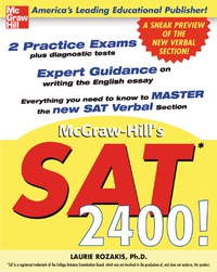 表紙画像: McGraw-Hill's SAT 2400! 1st edition 9780071416672