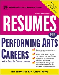 表紙画像: Resumes for Performing Arts Careers 1st edition 9780071411622