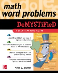 Cover image: Math Word Problems Demystified 1st edition 9780071443166