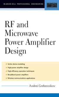 Cover image: RF and Microwave Power Amplifier Design 1st edition 9780071444934