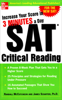 Omslagafbeelding: Increase Your Score in 3 Minutes a Day: SAT Critical Reading 1st edition 9780071440417
