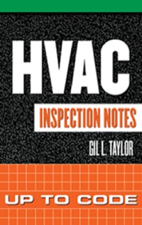 Cover image: HVAC Inspection Notes: Up to Code 1st edition 9780071448895