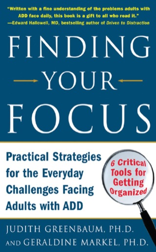 Cover image: Finding Your Focus 1st edition 9780071453967