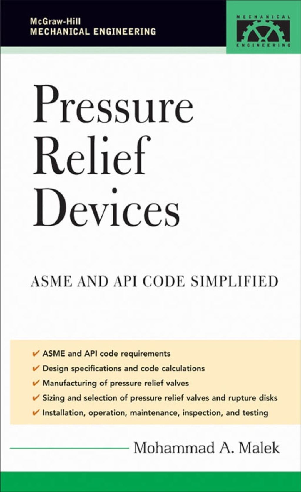 Pressure Relief Devices 1st Edition