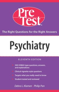 Cover image: Psychiatry 11th edition 9780071455541