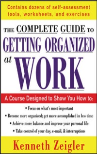 Cover image: Getting Organized at Work : 24 Lessons to Set Goals, Establish Priorities, and Manage Your Time 9780071457798
