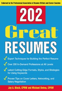 Cover image: 202 Great Resumes 1st edition 9780071433167