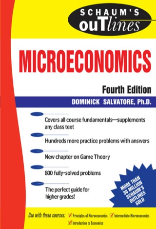 Cover image: Schaum's Outline of Microeconomics 4th edition 9780071462365