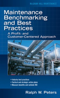 Cover image: Maintenance Benchmarking and Best Practices 1st edition 9780071463393