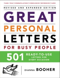 Cover image: Great Personal Letters for Busy People: 501 Ready-to-Use Letters for Every Occasion 2nd edition 9780071464987
