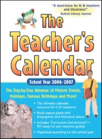 Cover image: The Teacher's Calendar School Year 2006-2007 8th edition 9780071468084