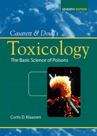 Cover image: Casarett & Doull's Toxicology 7th edition 9780071470513