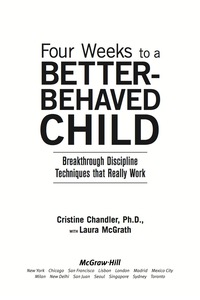 Cover image: Four Weeks to a Better-Behaved Child 1st edition 9780071435758