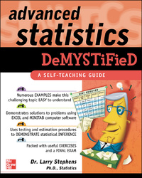 Imagen de portada: Advanced Statistics Demystified 1st edition 9780071432429