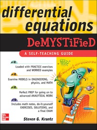 Cover image: Differential Equations Demystified 1st edition 9780071440257