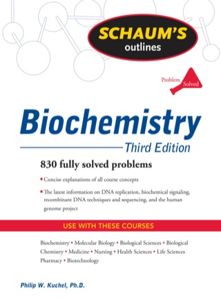 Cover image: Schaum's Outline of Biochemistry 3rd edition 9780071472272